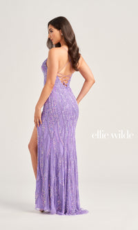 Ellie Wilde Sleek Long Sequin Prom Dress EW35023