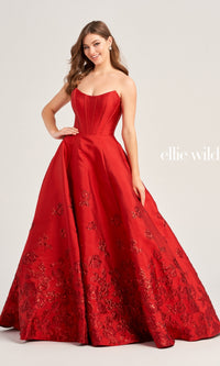 Strapless Eillie Wilde EW35073 Ball Gown