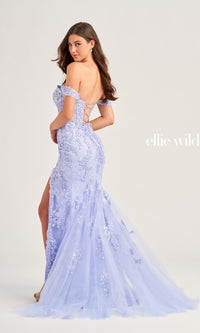 Off-Shoulder Ellie Wilde Designer Dress EW35082