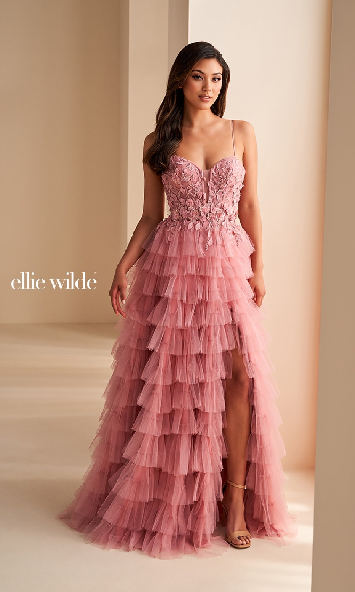 Long Prom Dress: Ellie Wilde EW36223