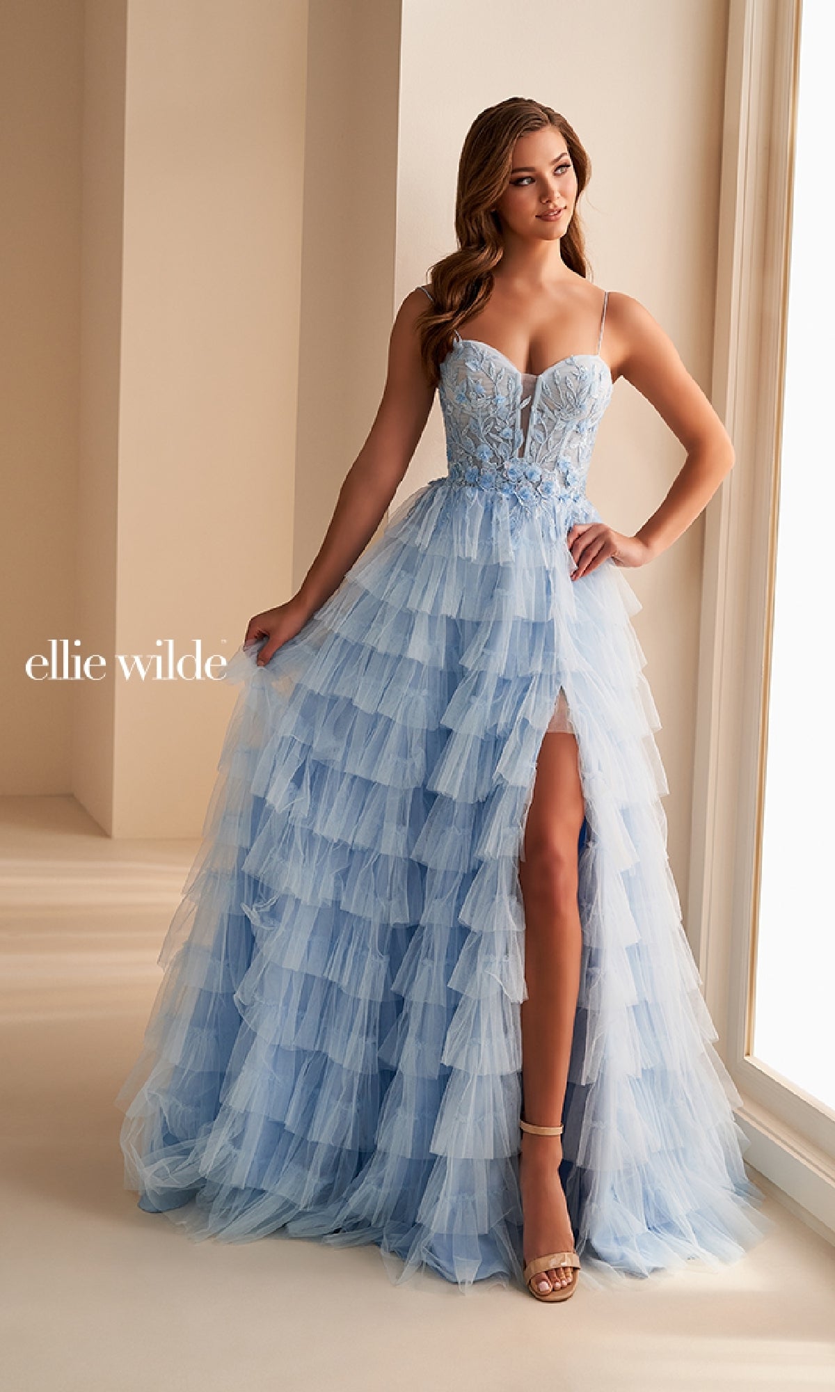 Long Prom Dress: Ellie Wilde EW36223