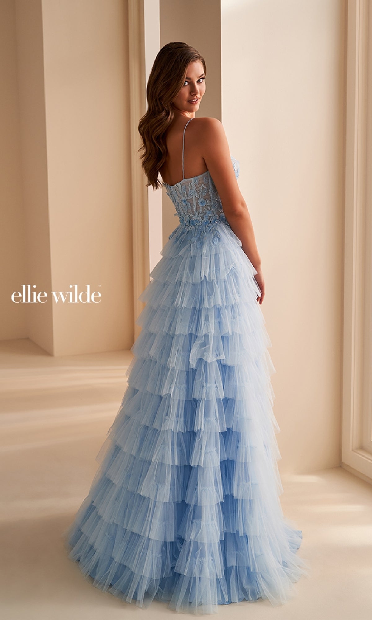 Long Prom Dress: Ellie Wilde EW36223