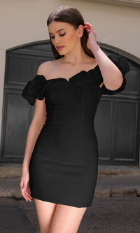 Velvi Off-Shoulder Short Homecoming Dress Felicia