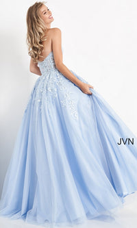 JVN by Jovani Strapless Long Ball Gown JVN00915