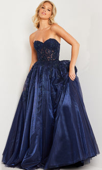 JVN by Jovani Strapless Long Ball Gown JVN00915