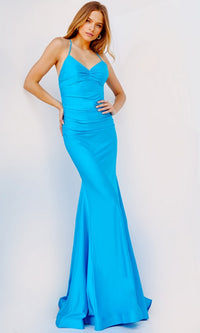 JVN by Jovani Criss-Cross-Back Prom Dress JVN22880