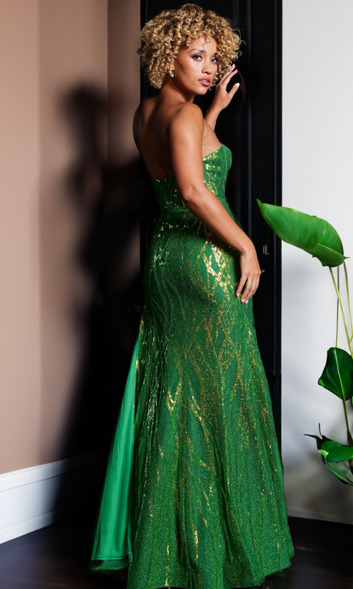 Jovani green prom clearance dress