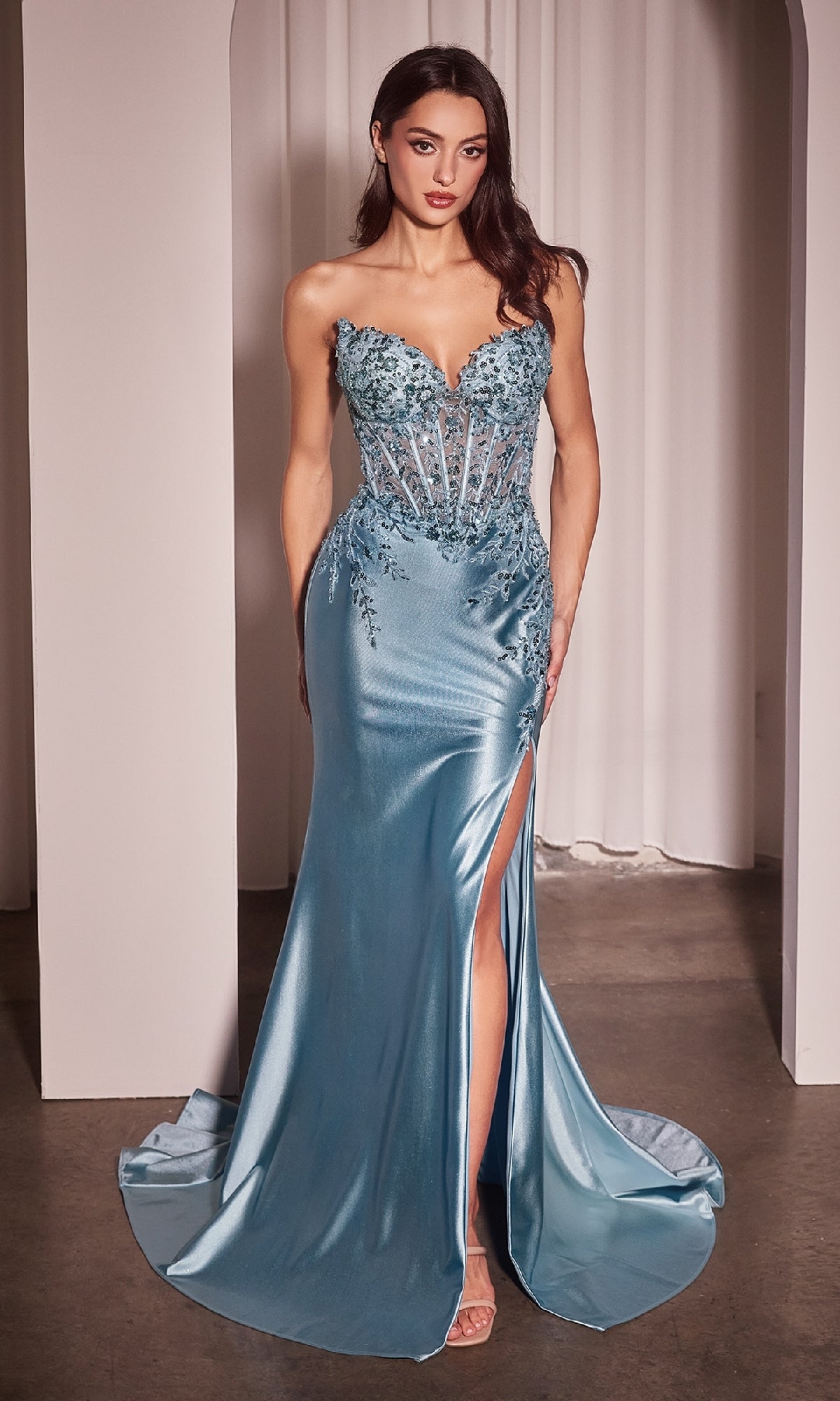 Long Prom Dress: Ladivine KV1112