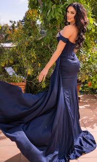 Off-the-Shoulder Corset Prom Dress: Katrina by Velvi