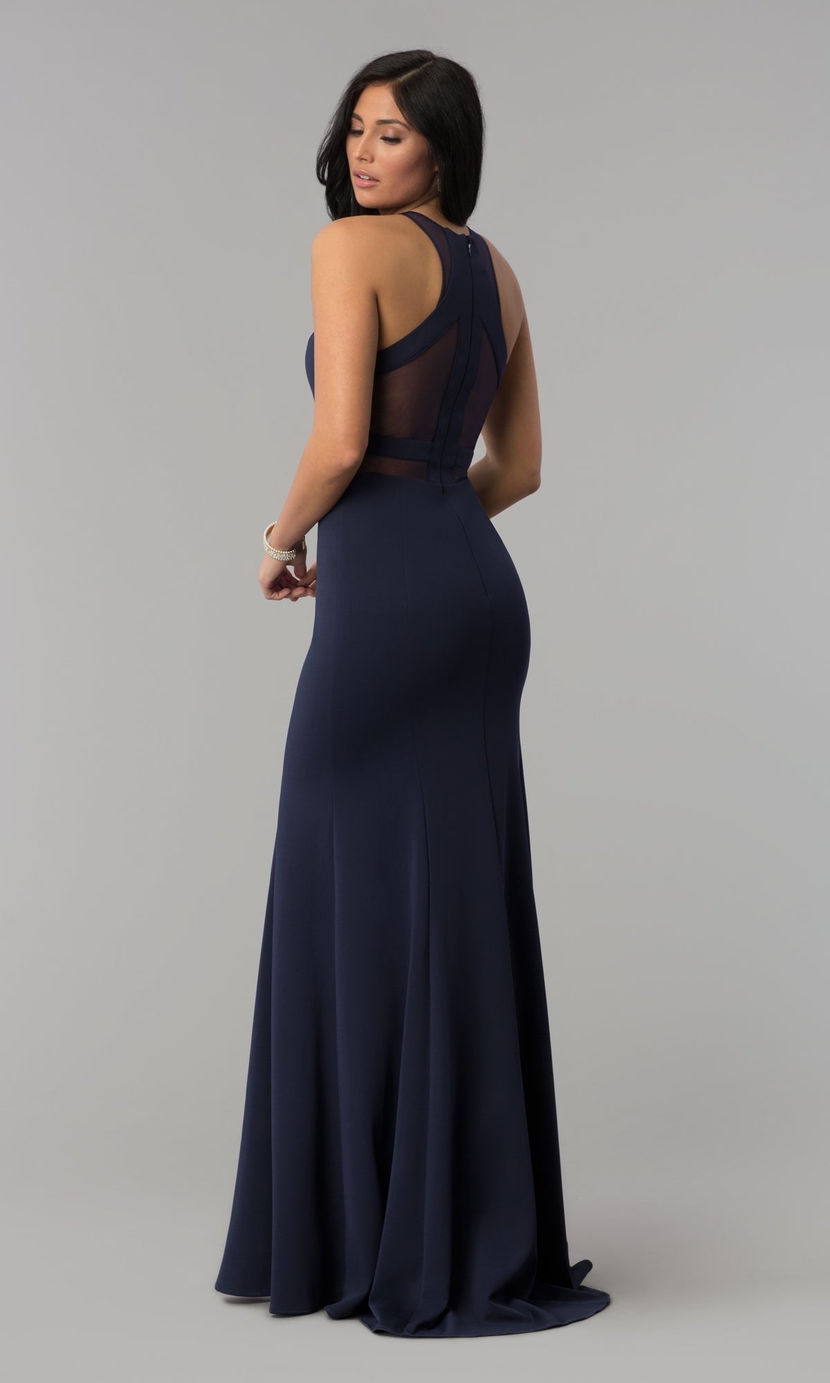 Racerback hot sale evening gown