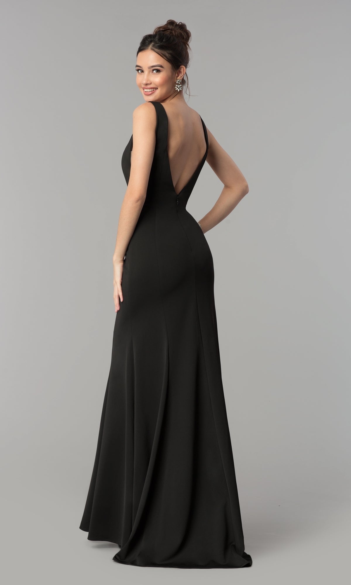 Sleeveless V-Neck Long Formal Prom Dress 8158