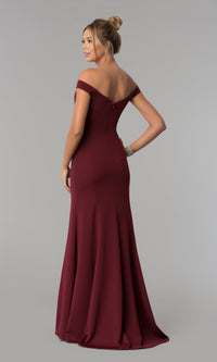 Simple Off-the-Shoulder Long Formal Prom Dress 8160