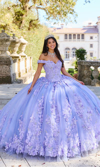 Princesa Quinceañera Dress PR12263 with 3-D Flowers