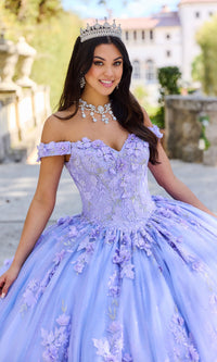 Princesa Quinceañera Dress PR12263 with 3-D Flowers