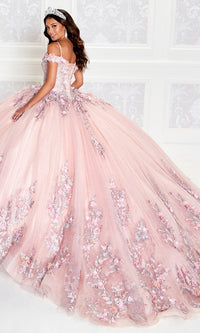 Princesa Quinceañera Dress PR12263 with 3-D Flowers