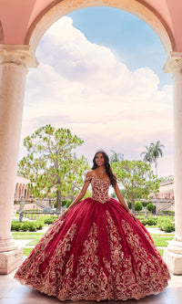 PR12264 Princesa Quince Dress with Glitter Tulle