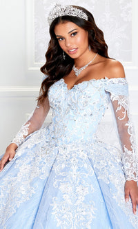 Princesa Off-the-Shoulder Lace Quince Dress PR12267