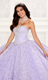 Strapless Quinceanera Dress: Princesa PR22022