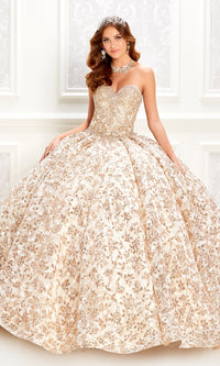 Strapless Quinceanera Dress: Princesa PR22022