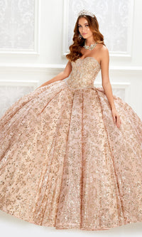 Strapless Quinceanera Dress: Princesa PR22022