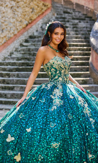 Strapless Quinceanera Dress: Princesa PR30121