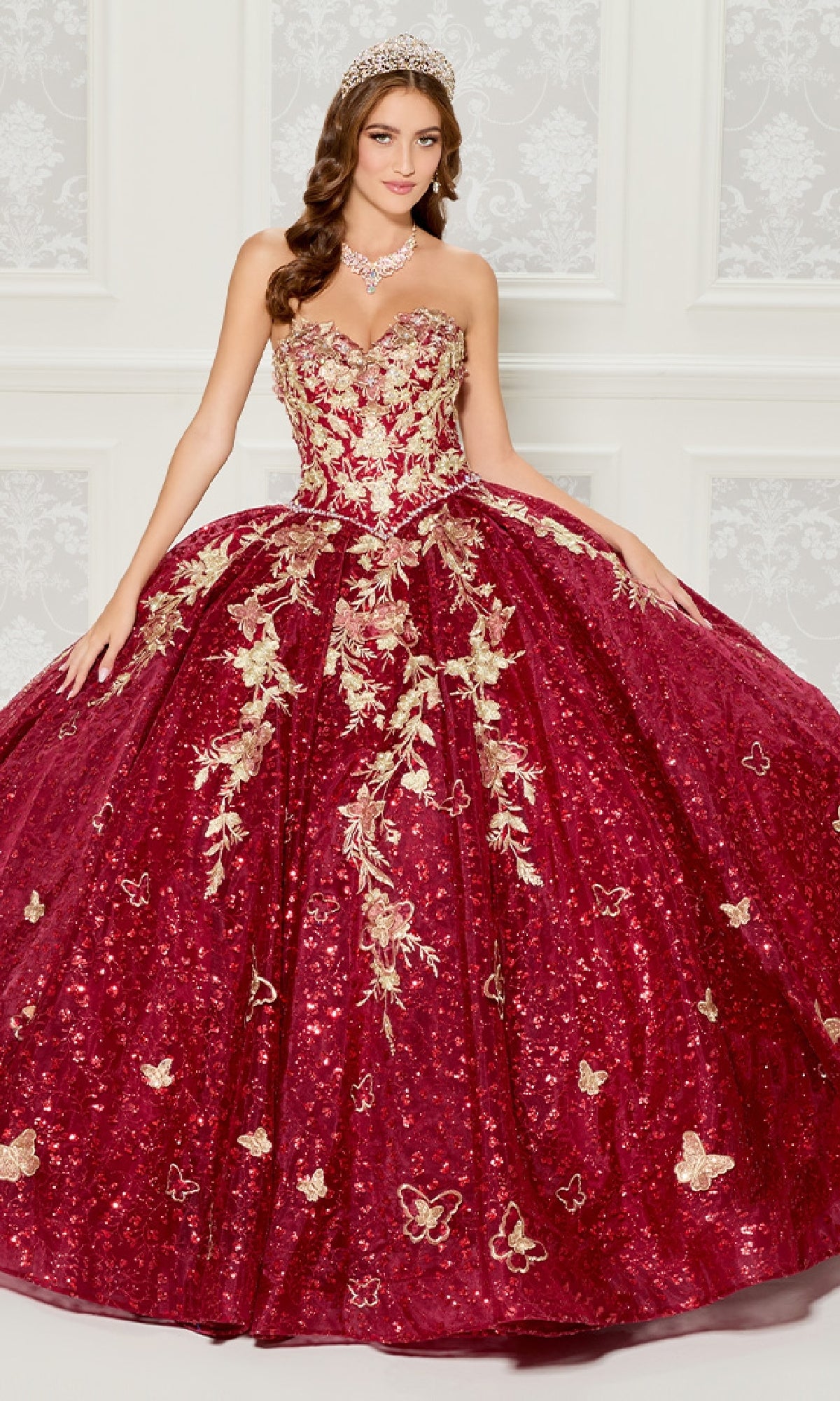 Strapless Quinceanera Dress: Princesa PR30121