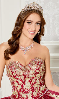 Strapless Quinceanera Dress: Princesa PR30121