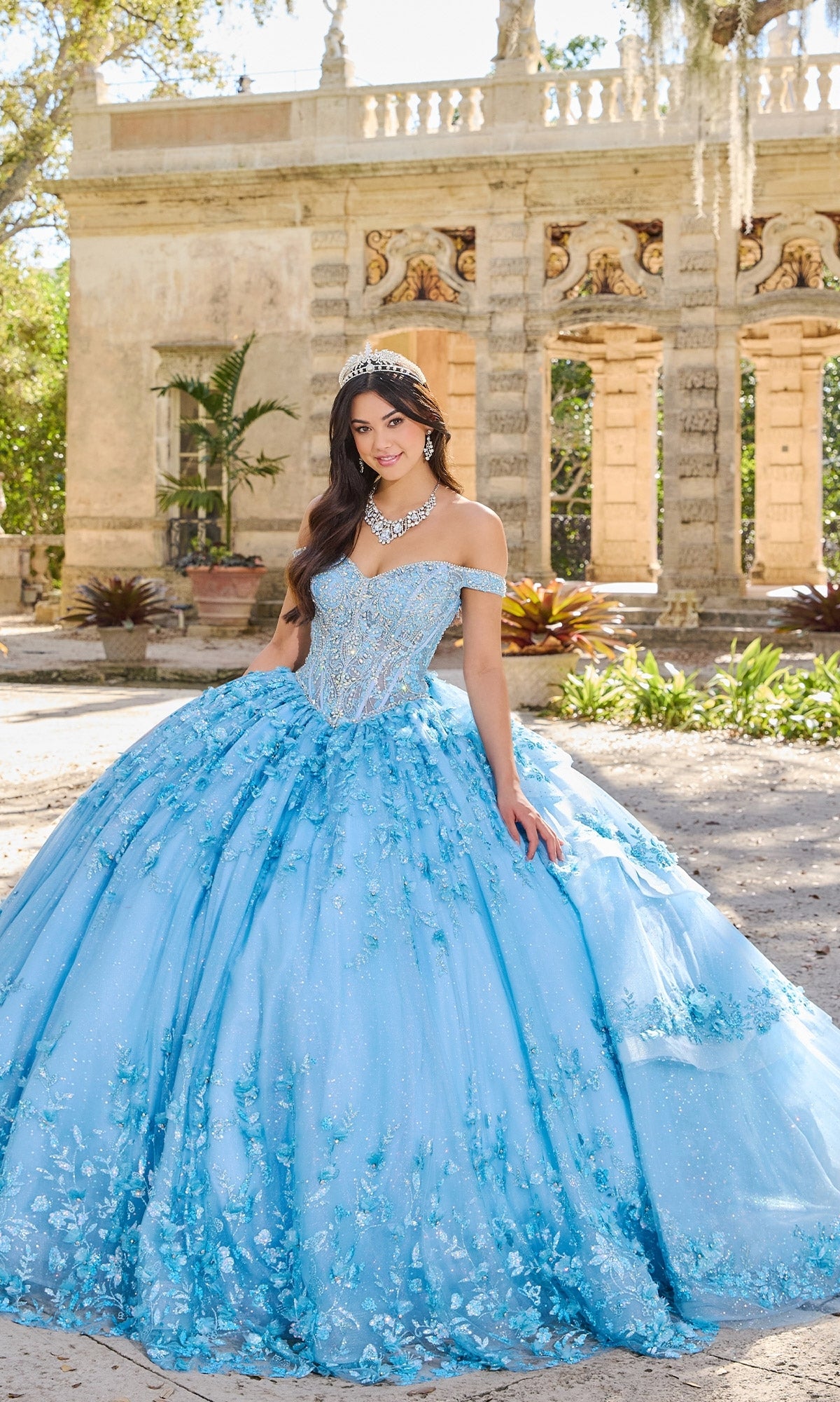 Off-Shoulder Quinceanera Dress: Princesa PR30131