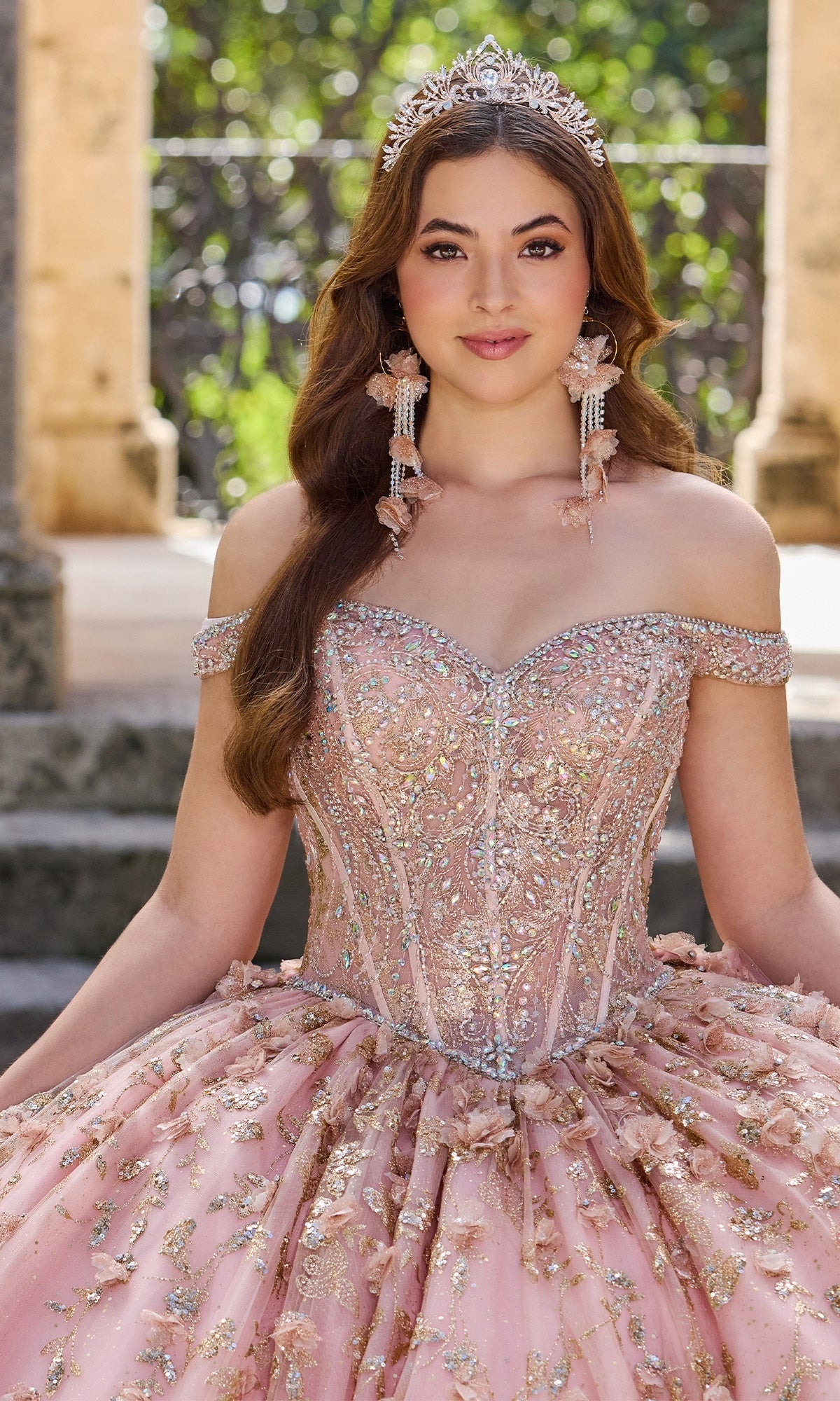 Off-Shoulder Quinceanera Dress: Princesa PR30131