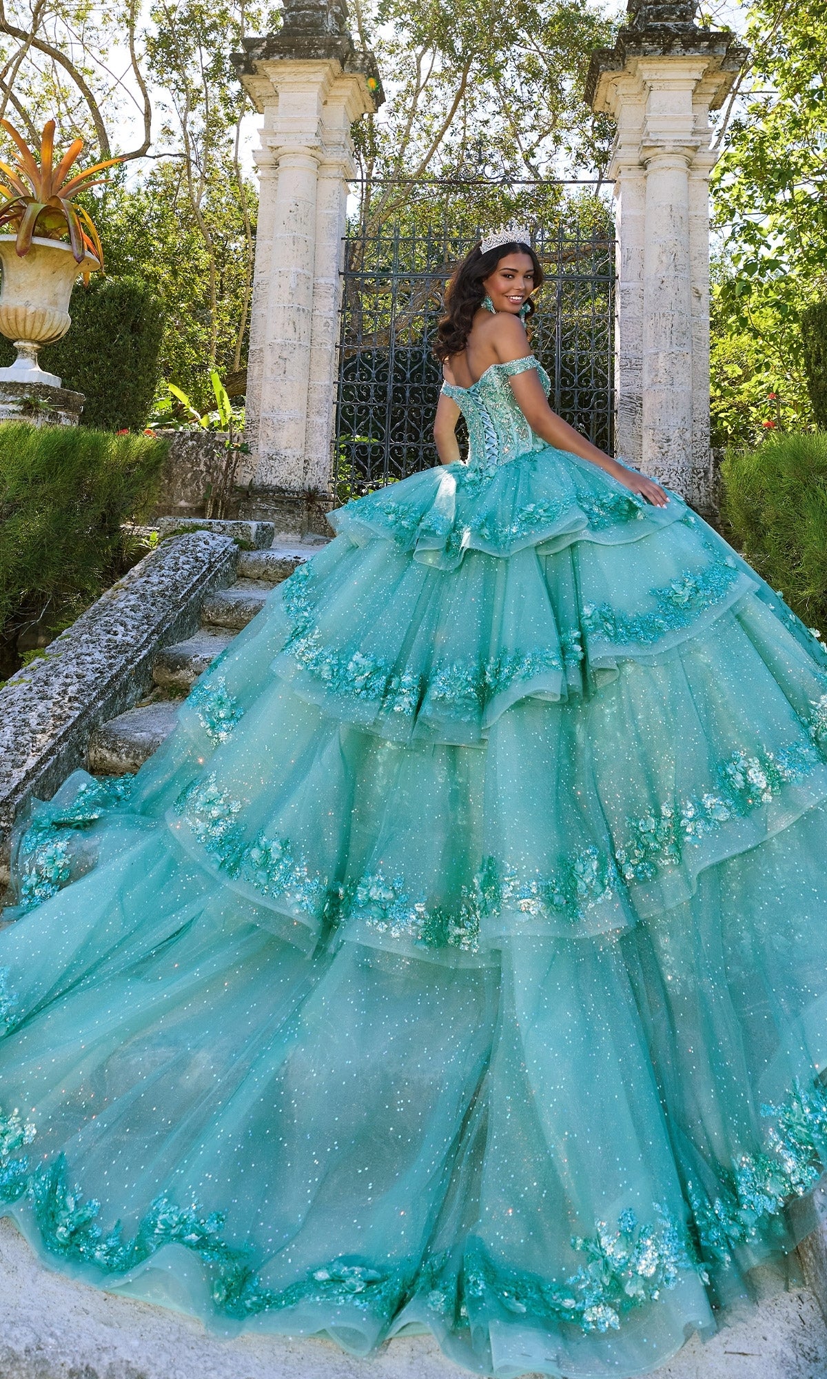 Off-Shoulder Quinceanera Dress: Princesa PR30131