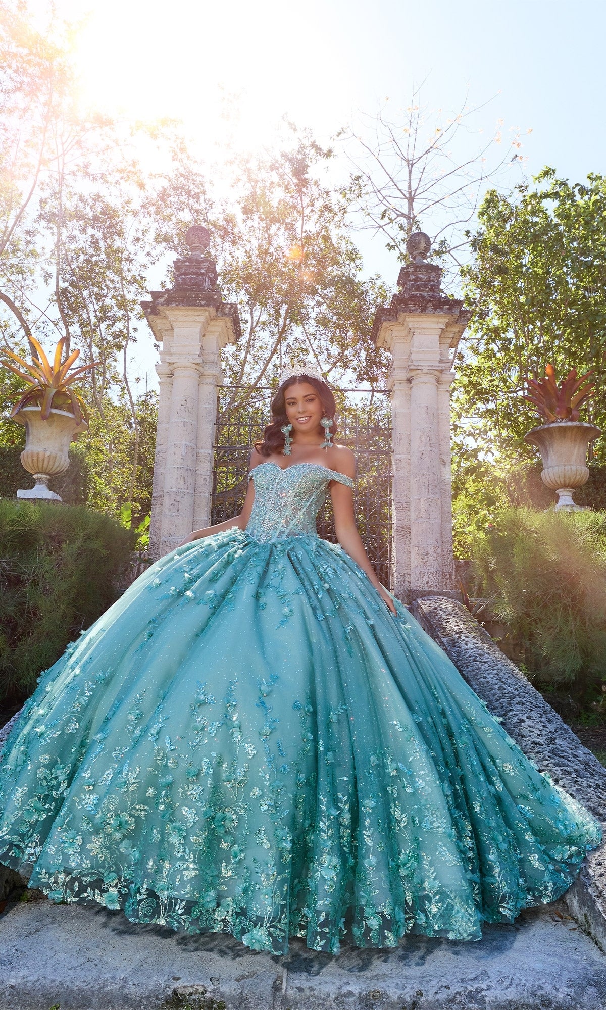 Off-Shoulder Quinceanera Dress: Princesa PR30131