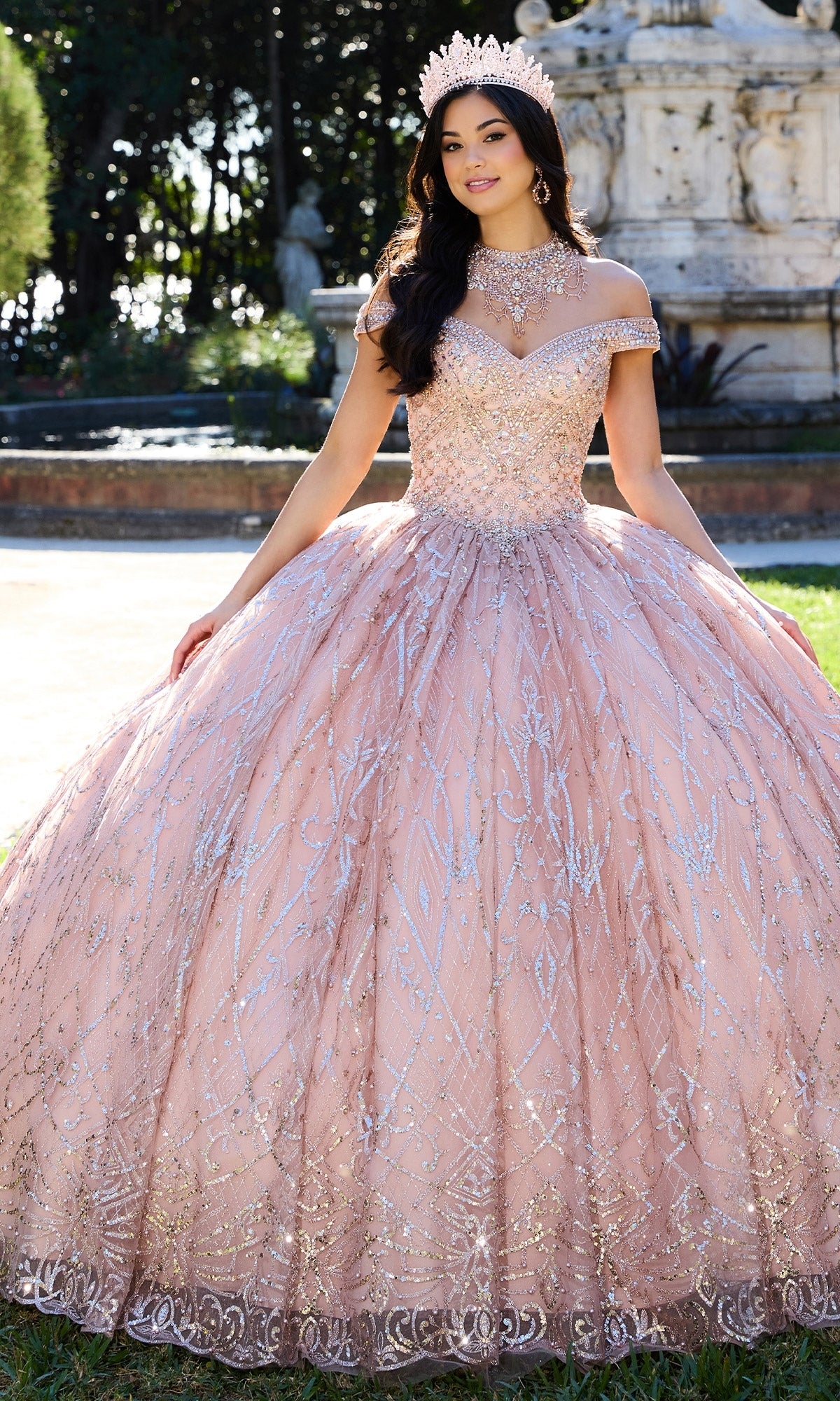 Beaded Quinceanera Dress: Princesa PR30132