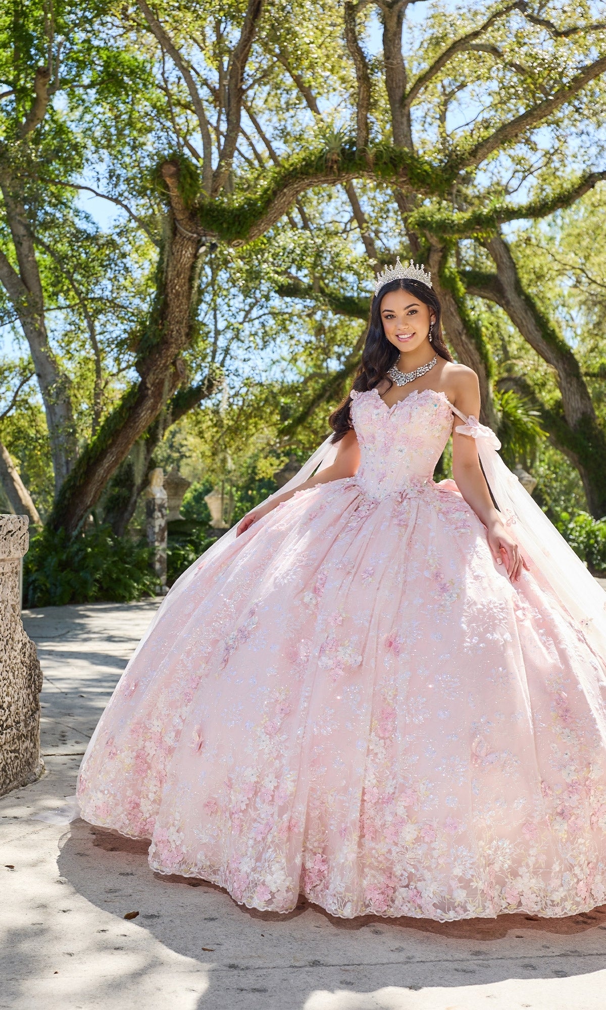 3D Floral Quinceanera Dress: Princesa PR30135