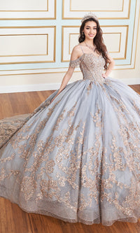 Lace Embroidered Quinceanera Dress: Princesa PR30153