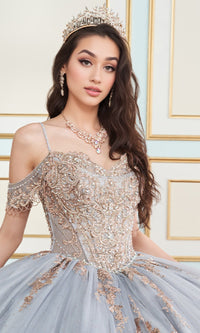 Lace Embroidered Quinceanera Dress: Princesa PR30153