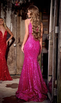 Beaded Long Prom Dress: Portia & Scarlett PS24041