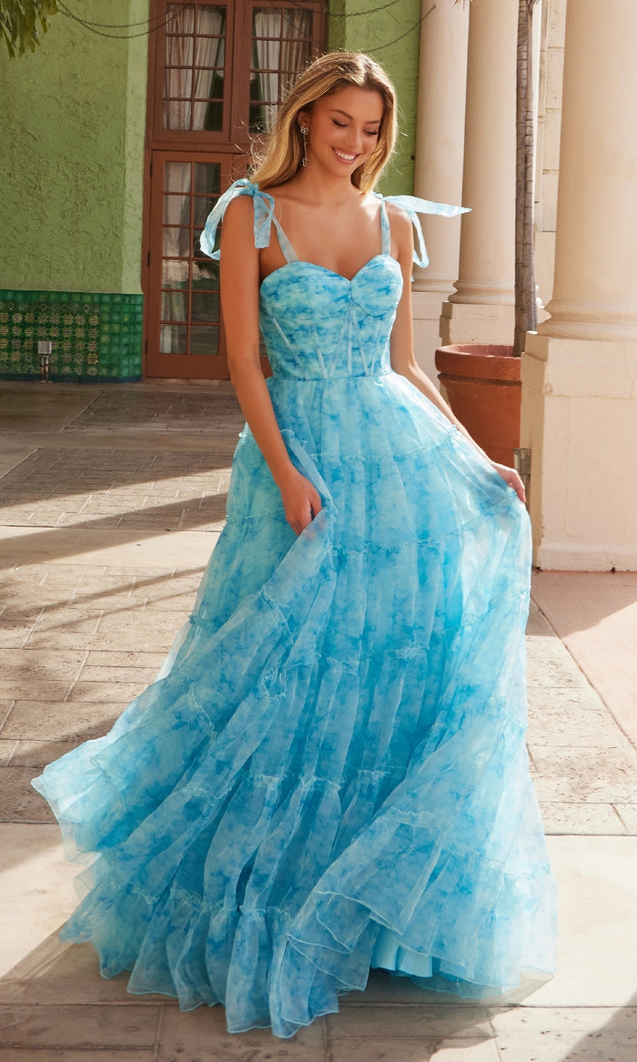 Tie-Dye Prom Ball Gown: Nox Anabel T1501