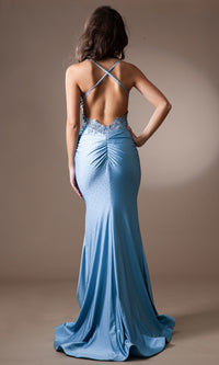 Amelia Backless Long Embellished Prom Dress TM1018