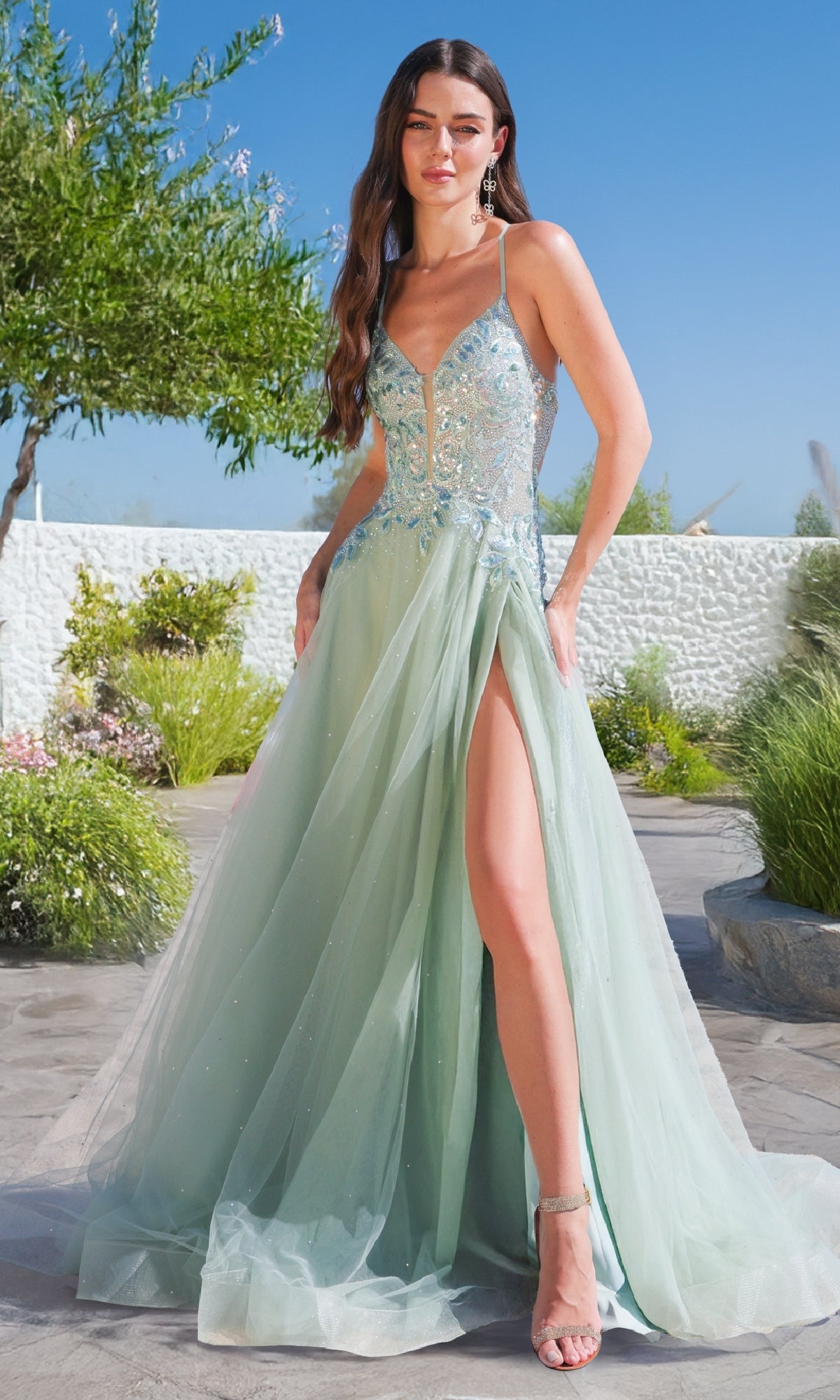 Long A-Line Prom Dress: Amelia Couture TM1028