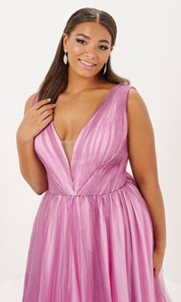 Tiffany Plus-Size Glitter Tulle Prom Dress 16134