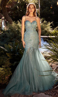 Long Lace Mermaid Prom Dress: Andrea and Leo A1232