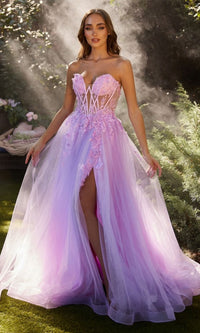 Off-Shoulder Prom Ball Gown: Andrea and Leo A1237