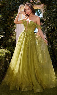 Off-Shoulder Prom Ball Gown: Andrea and Leo A1237