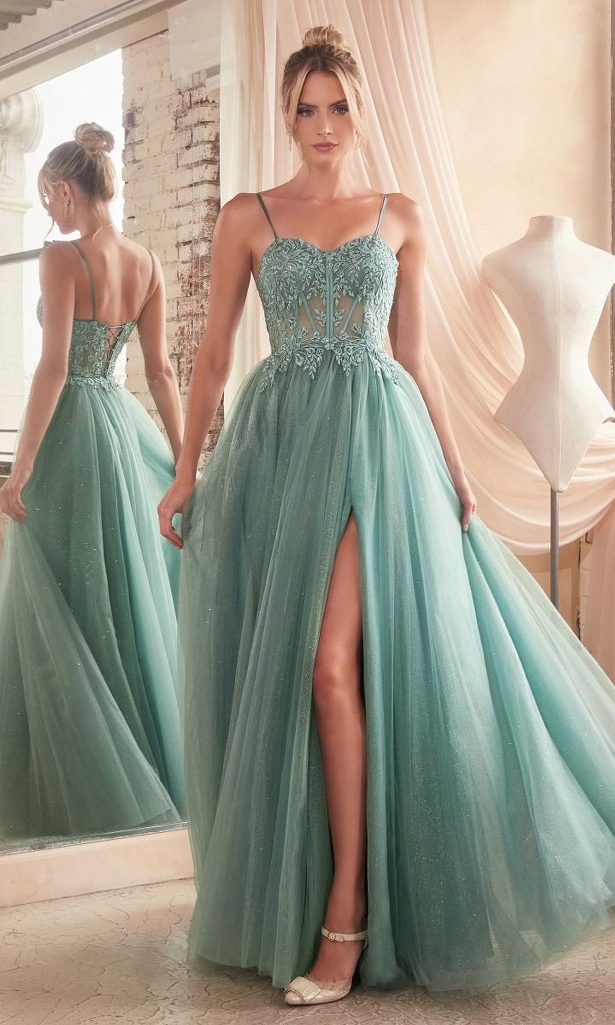 Long Turquoise Prom Dresses Under