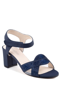 Cam Navy Blue Shimmer Prom Shoes: Touch Ups 4640