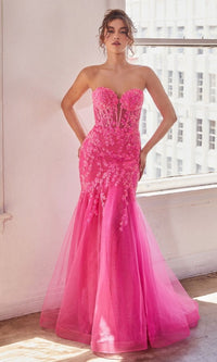 Strapless Sweetheart Long Mermaid Prom Dress CB139