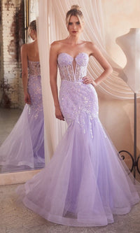 Strapless Sweetheart Long Mermaid Prom Dress CB139