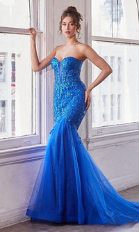 Strapless Sweetheart Long Mermaid Prom Dress CB139