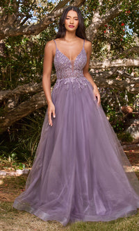 Sheer-Corset Long Prom Ball Gown CD0154