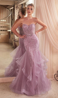 Strapless Sweetheart Long Mermaid Prom Dress CD332